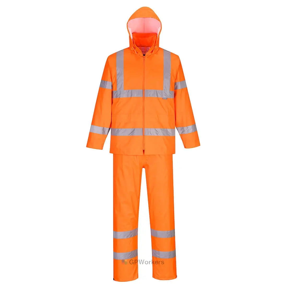 ENSEMBLE DE PLUIE ENROULABLE HAUTE VISIBILITÉ