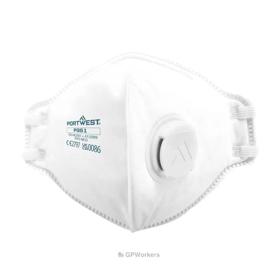 MASQUE FFP3 PLIABLE À VALVE DOLOMITE (20 Pièces)