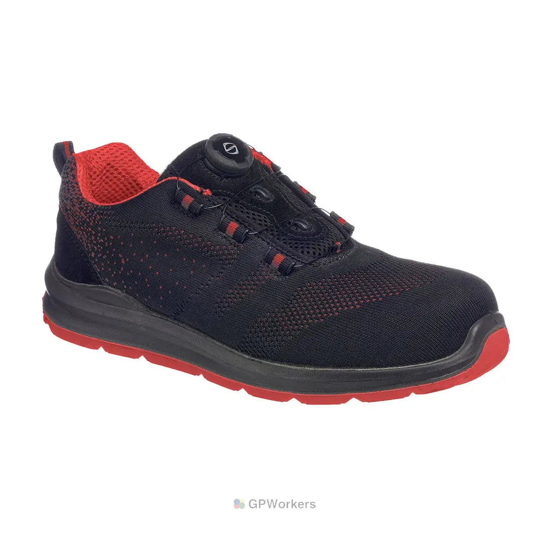 PORTWEST COMPOSITELITE WIRE LACE SAFETY TRAINER KNIT S1P