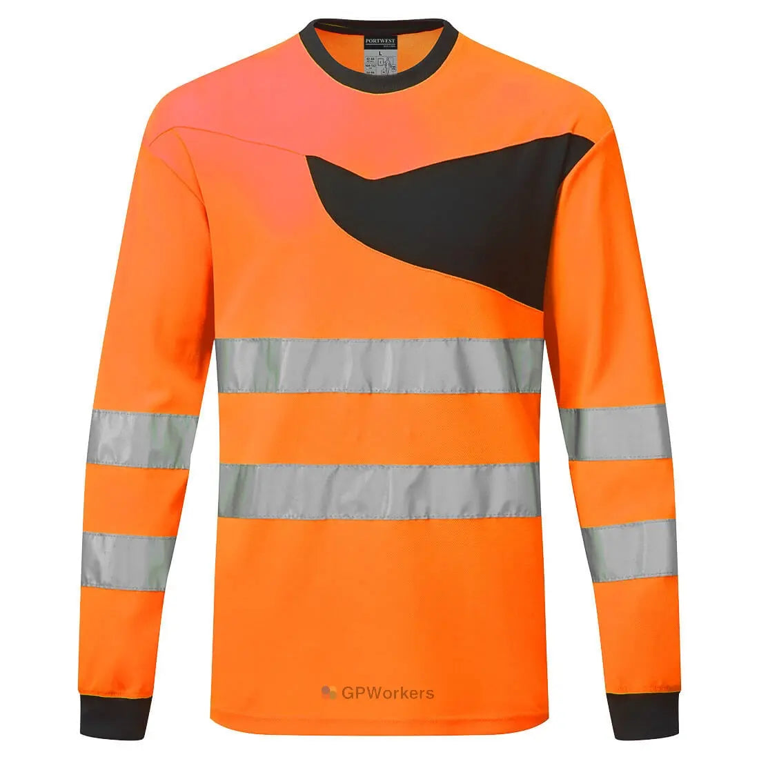 T-SHIRT HAUTE VISIBILITÉ MANCHES LONGUES PW2