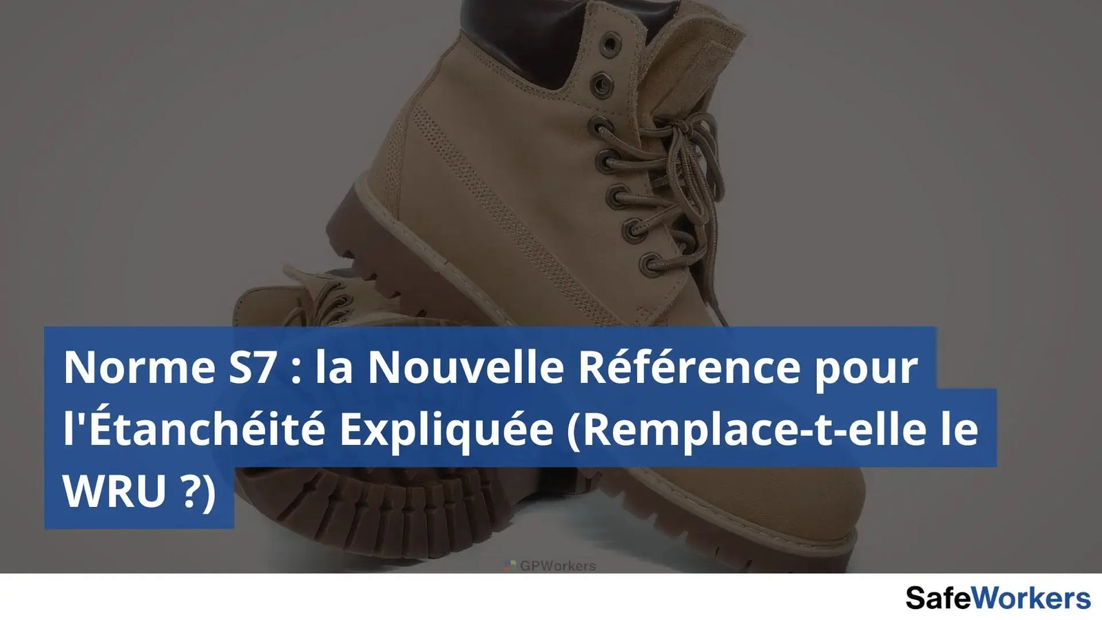 Paire de chaussures de sécurité montantes, normé, S7