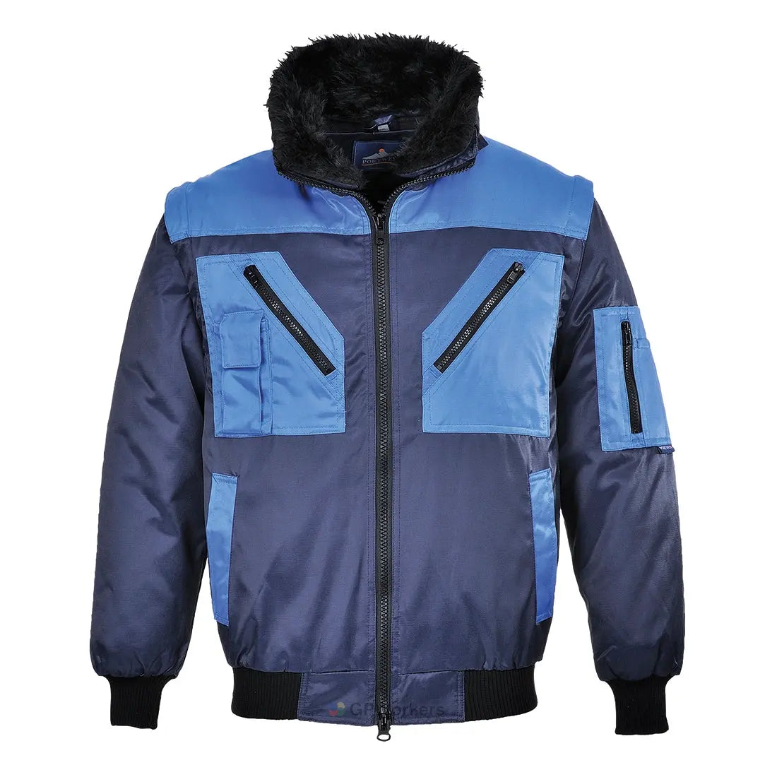 BLOUSON PILOTE BICOLORE