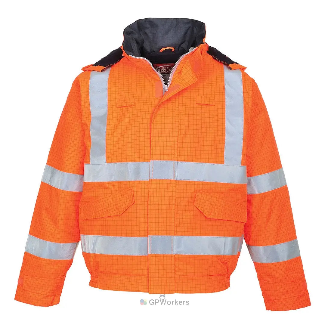 BLOUSON PILOTE HV PLUIE BIZFLAME ANTISTATIQUE ET FLAMME RETARDANT