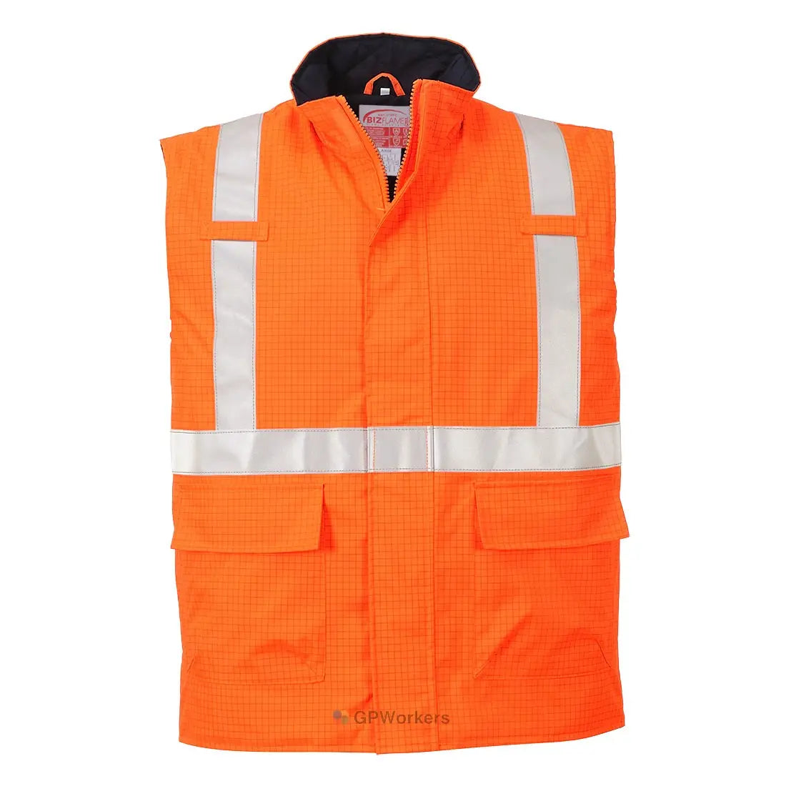 BODYWARMER HI-VIS BIZFLAME ANTISTATIQUE ET FR PORTWEST