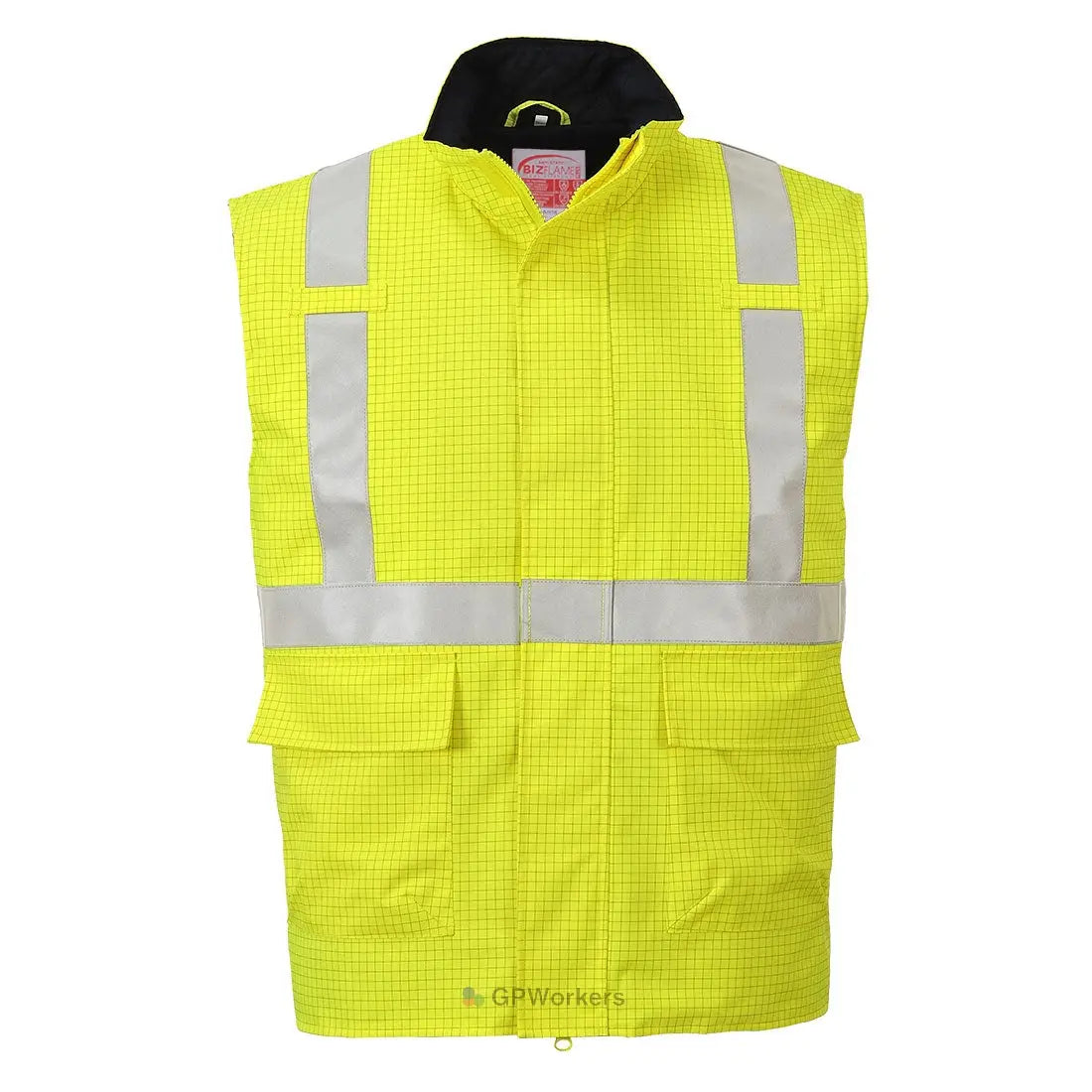 BODYWARMER HI-VIS BIZFLAME ANTISTATIQUE ET FR PORTWEST