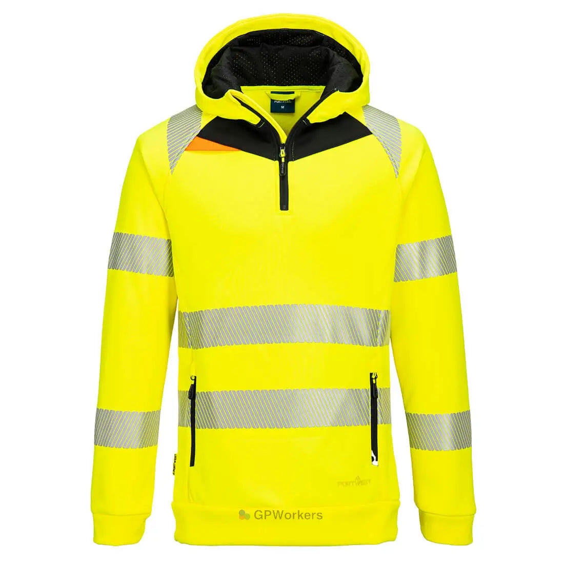 DX4 HI-VIS 1/4 ZIP HOODIE