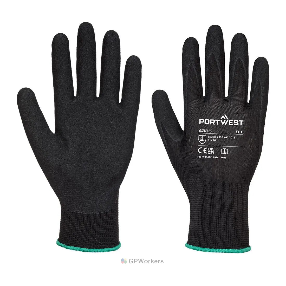 GANT DERMI-GRIP NPR15 NITRILE SABLÉ PORTWEST