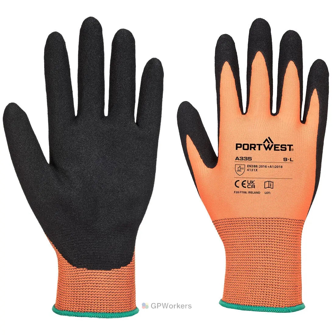 GANT DERMI-GRIP NPR15 NITRILE SABLÉ