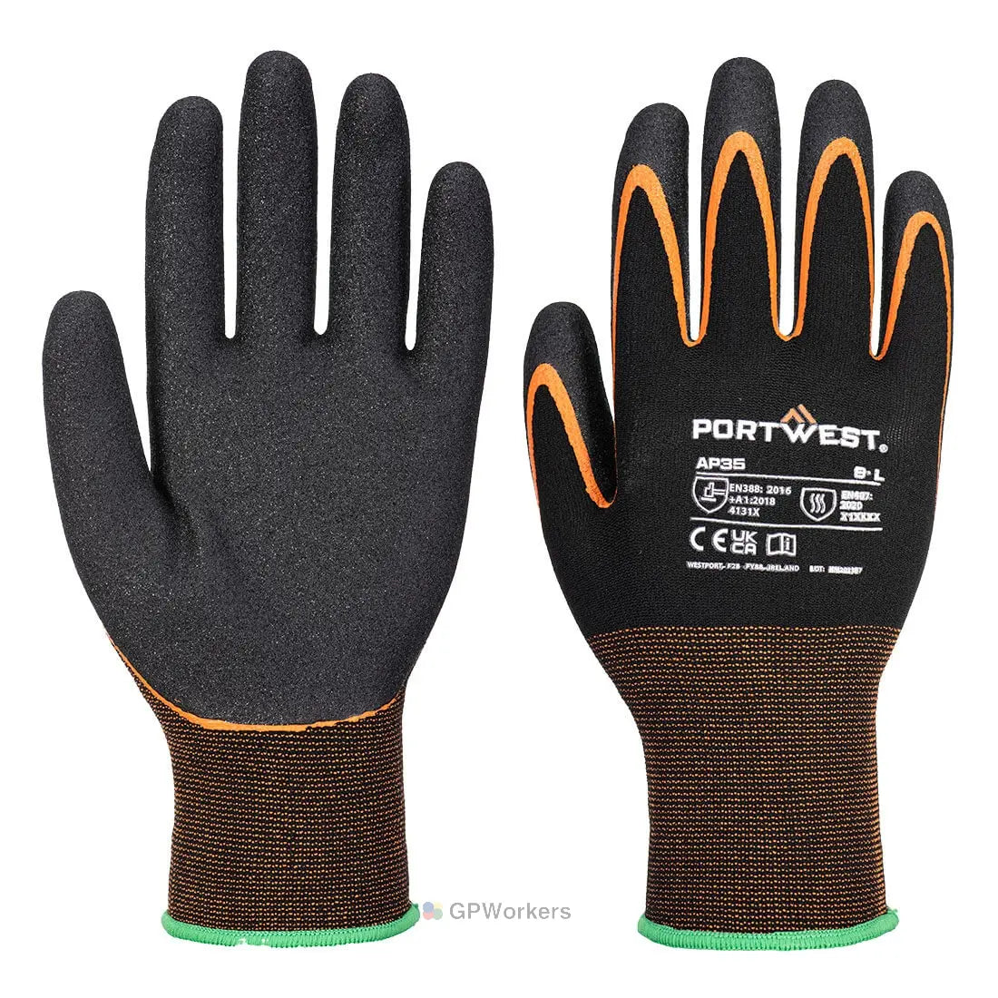 GANT GRIP 15 NITRILE DOUBLE PAUME PORTWEST