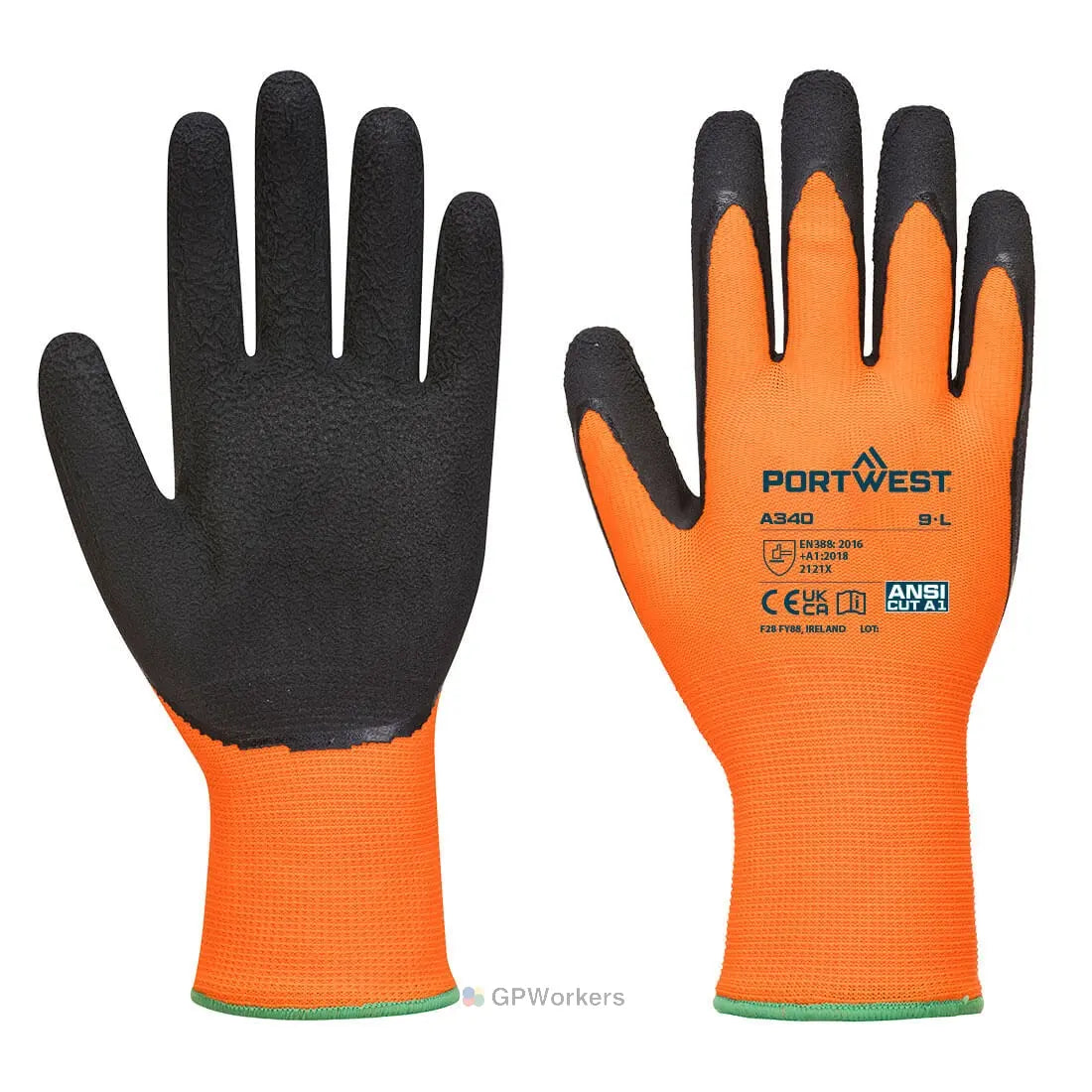 GANT GRIP HIVIS - LATEX PORTWEST