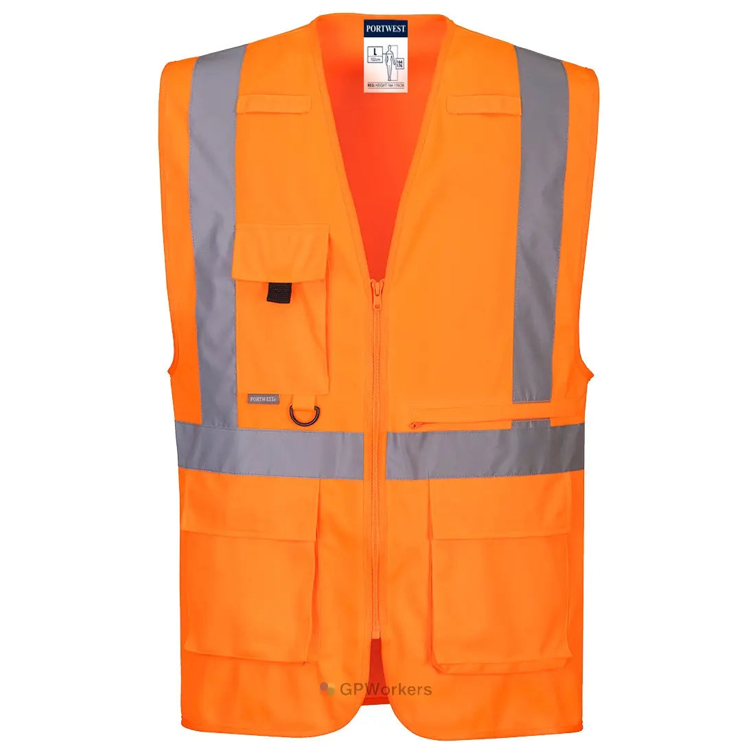 GILET EXECUTIVE HAUTE VISIBILITÉ AVEC POCHE POUR TABLETTE PORTWEST