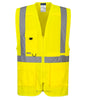 GILET EXECUTIVE HAUTE VISIBILITÉ AVEC POCHE POUR TABLETTE PORTWEST