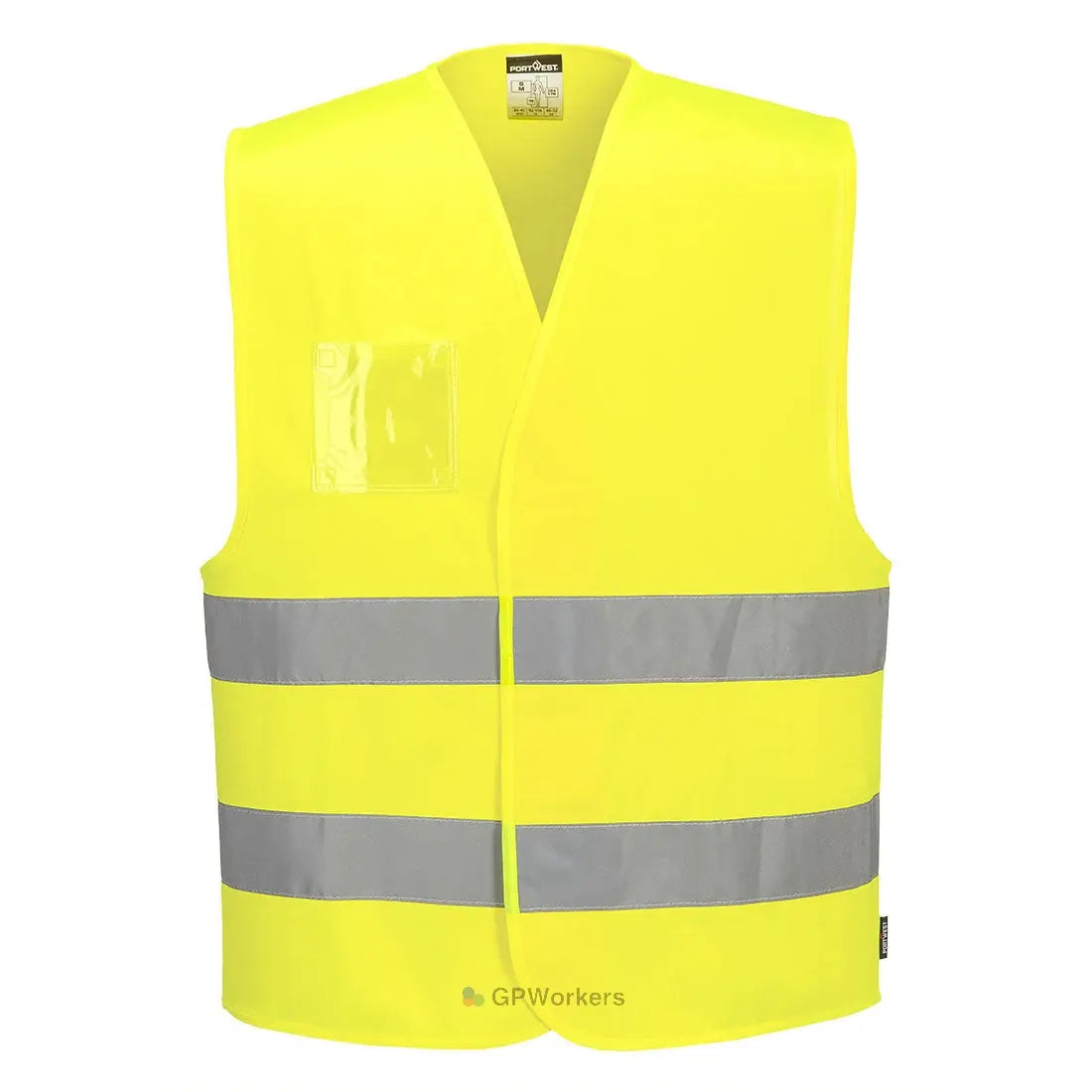 GILET HV AVEC PORTE-BADGE DOUBLE ENTRÉE PORTWEST