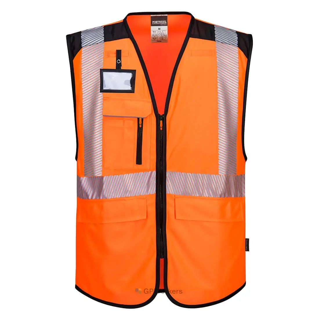 GILET MULTIPOCHES HAUTE-VISIBILITÉ PW3 PORTWEST