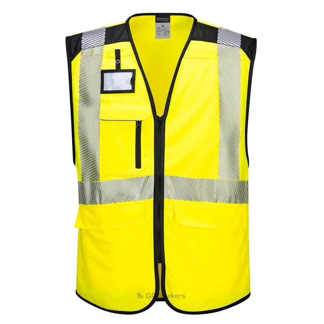 GILET MULTIPOCHES HAUTE-VISIBILITÉ PW3