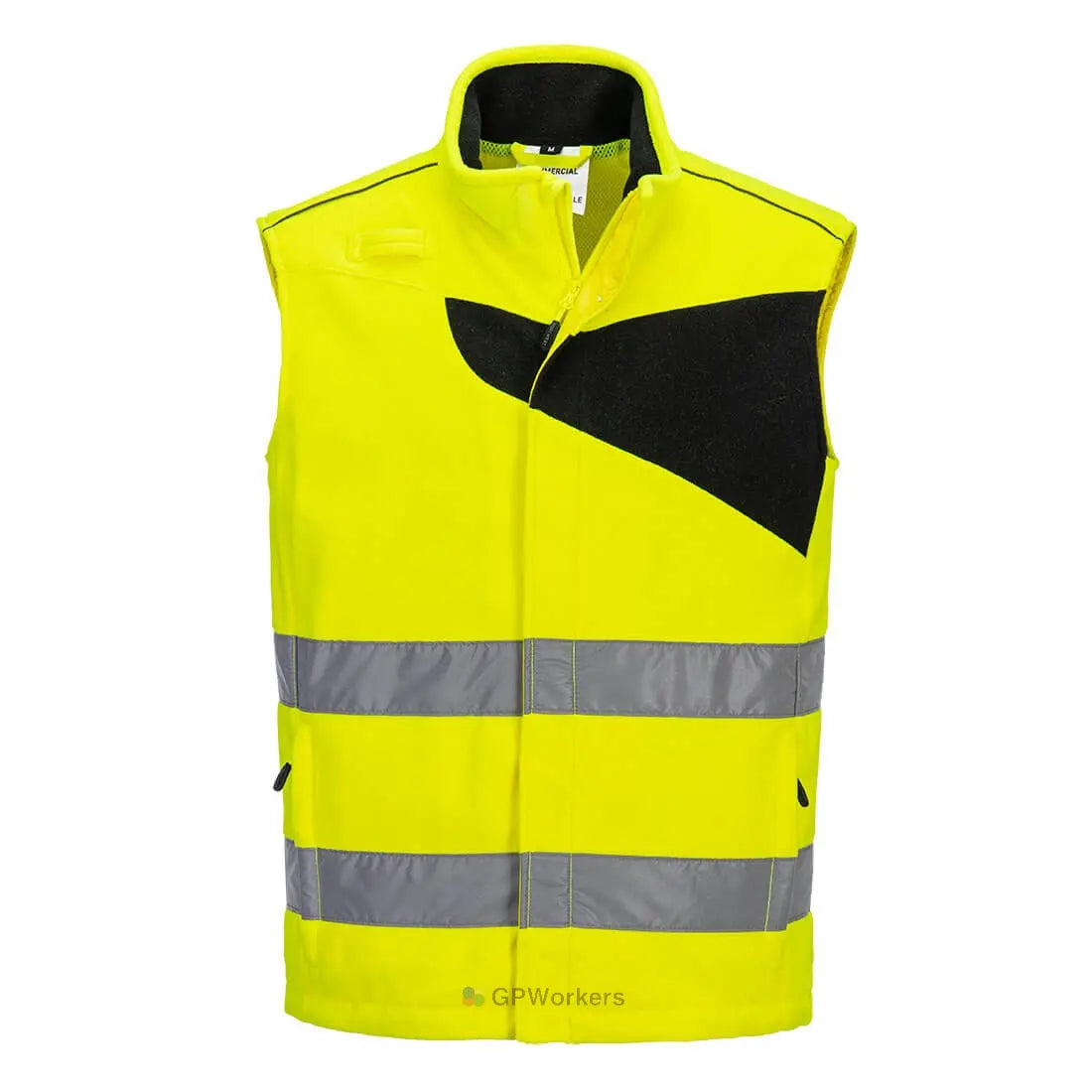 GILET SANS MANCHES POLAIRE HAUTE-VISIBILITÉ PW2