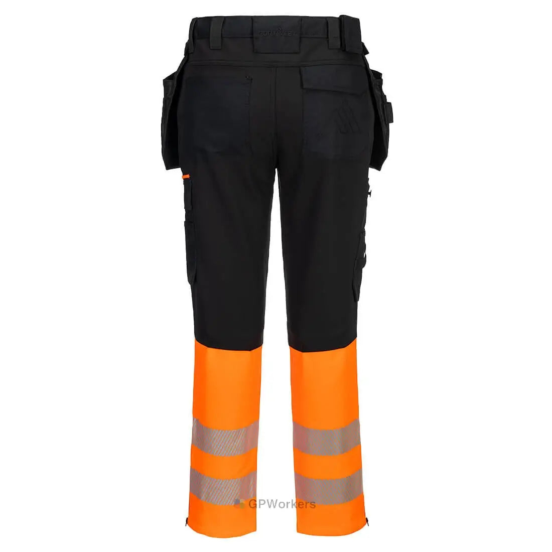 PANTALON DX4 ARTISANS HAUTE-VISIBILITÉ CLASSE 1 AVEC POCHES FLOTTANTES DÉMONTABLES PORTWEST