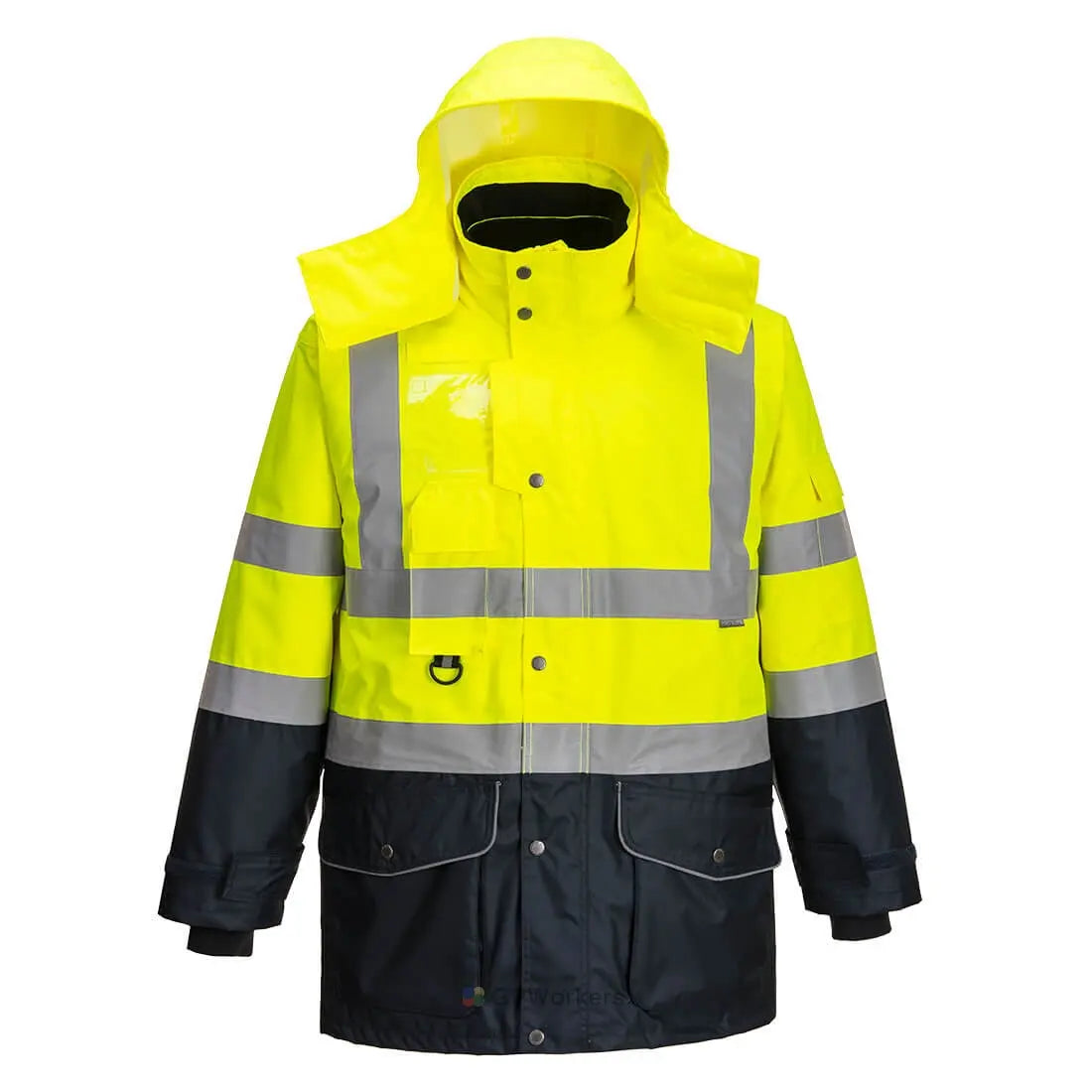 PARKA HAUTE-VISIBILITÉ 7-EN-1 TRAFFIC CONTRAST PORTWEST
