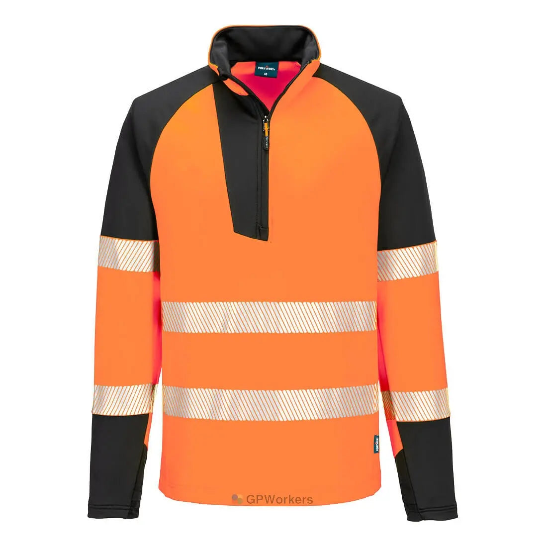 PW3 HI-VIS SWEATSHIRT ZIPPÉ PORTWEST
