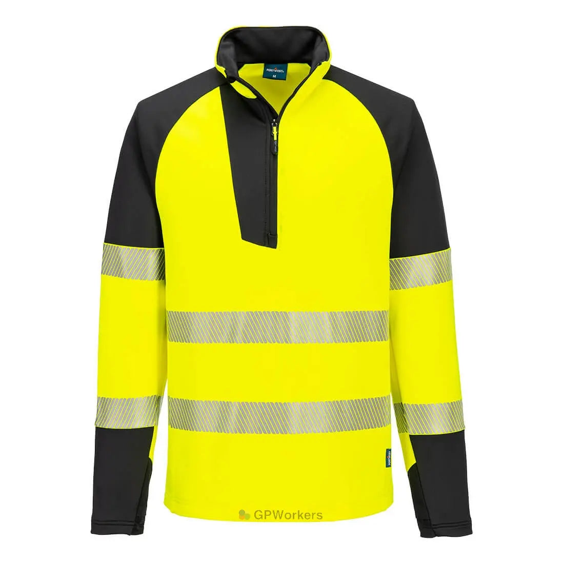 PW3 HI-VIS SWEATSHIRT ZIPPÉ