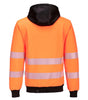 PW3 - SWEAT À CAPUCHE ZIPPÉ HAUTE-VISIBILITÉ PORTWEST