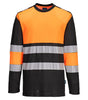 PW3 T-SHIRT HI-VIS CLASSE 1 L/S PORTWEST