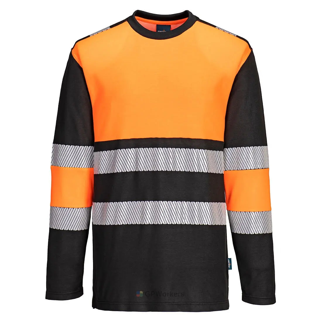 PW3 T-SHIRT HI-VIS CLASSE 1 L/S PORTWEST