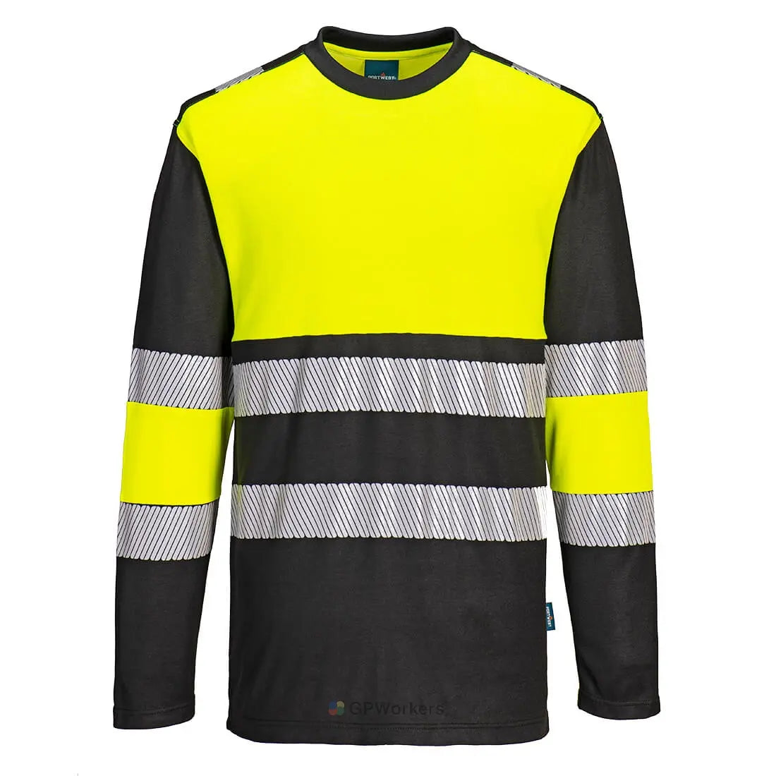 PW3 T-SHIRT HI-VIS CLASSE 1 L/S PORTWEST