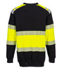 SWEAT-SHIRT PW3 MODAFLAME  HV CLASSE 1 PORTWEST