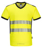 T-SHIRT COL V PW3 HI-VIS PORTWEST