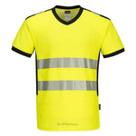 T-SHIRT COL V PW3 HI-VIS PORTWEST