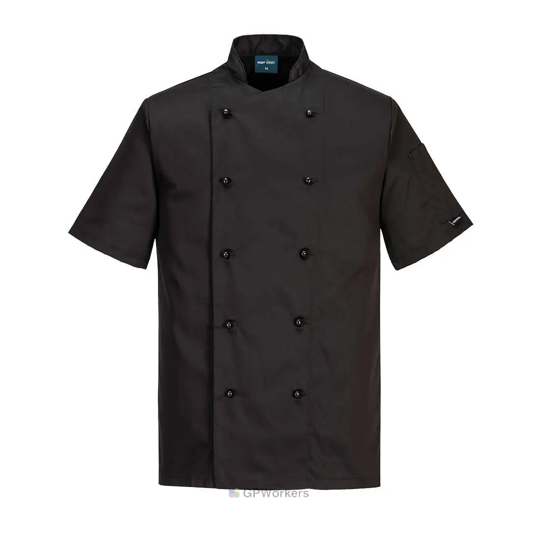 VESTE CUISINE KENT MANCHES COURTES