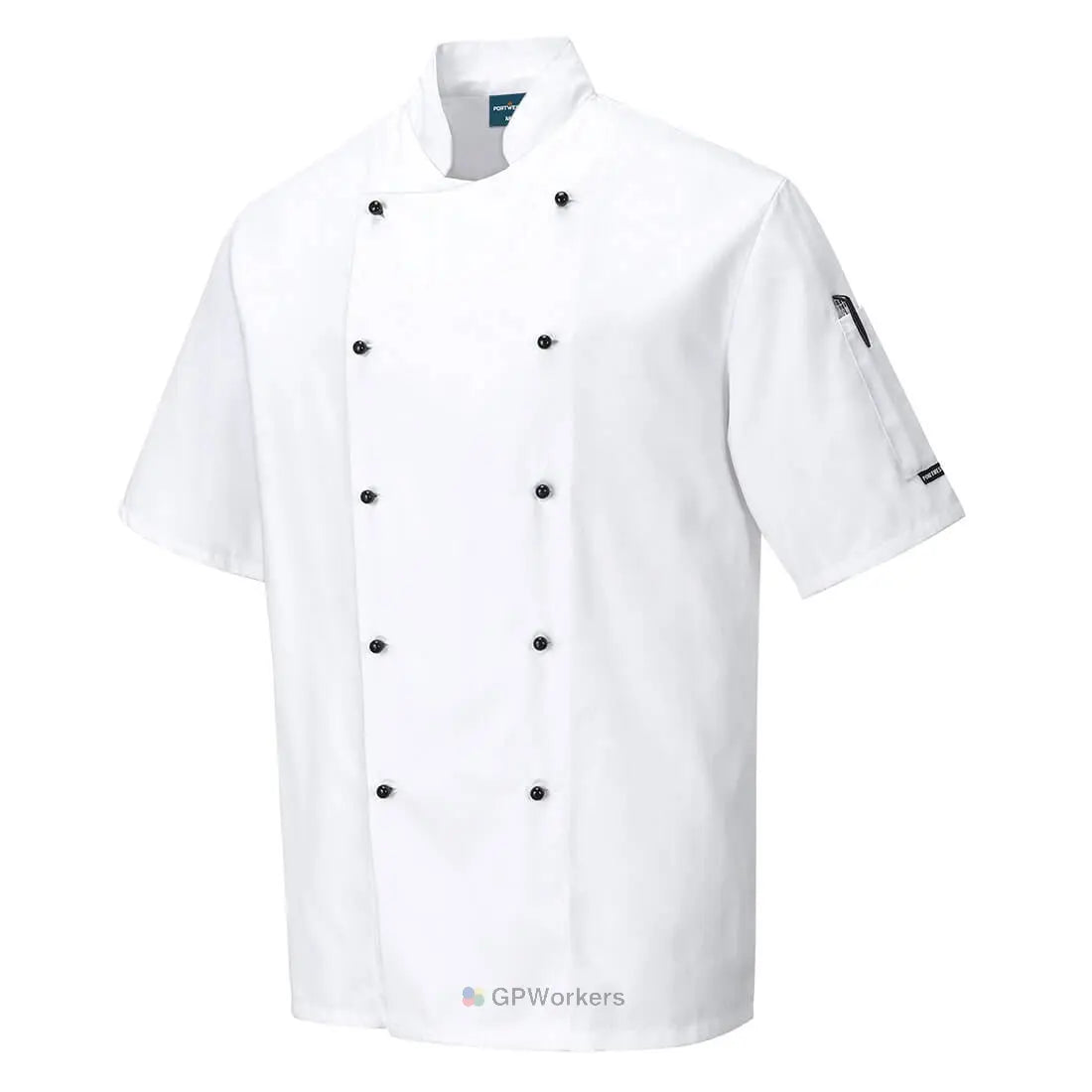 VESTE CUISINE KENT MANCHES COURTES