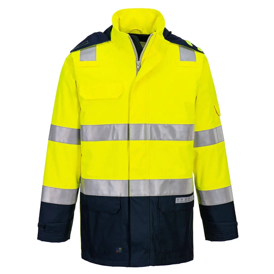 VESTE DE PLUIE BIZFLAME RAIN+ HI-VIS LIGHT ARC PORTWEST