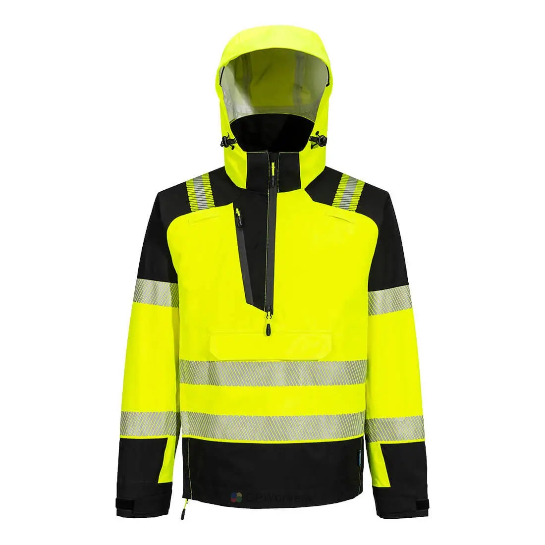 VESTE IMPERMÉABLE À CAPUCHE HAUTE VISIBILITÉ PW3 (3L)