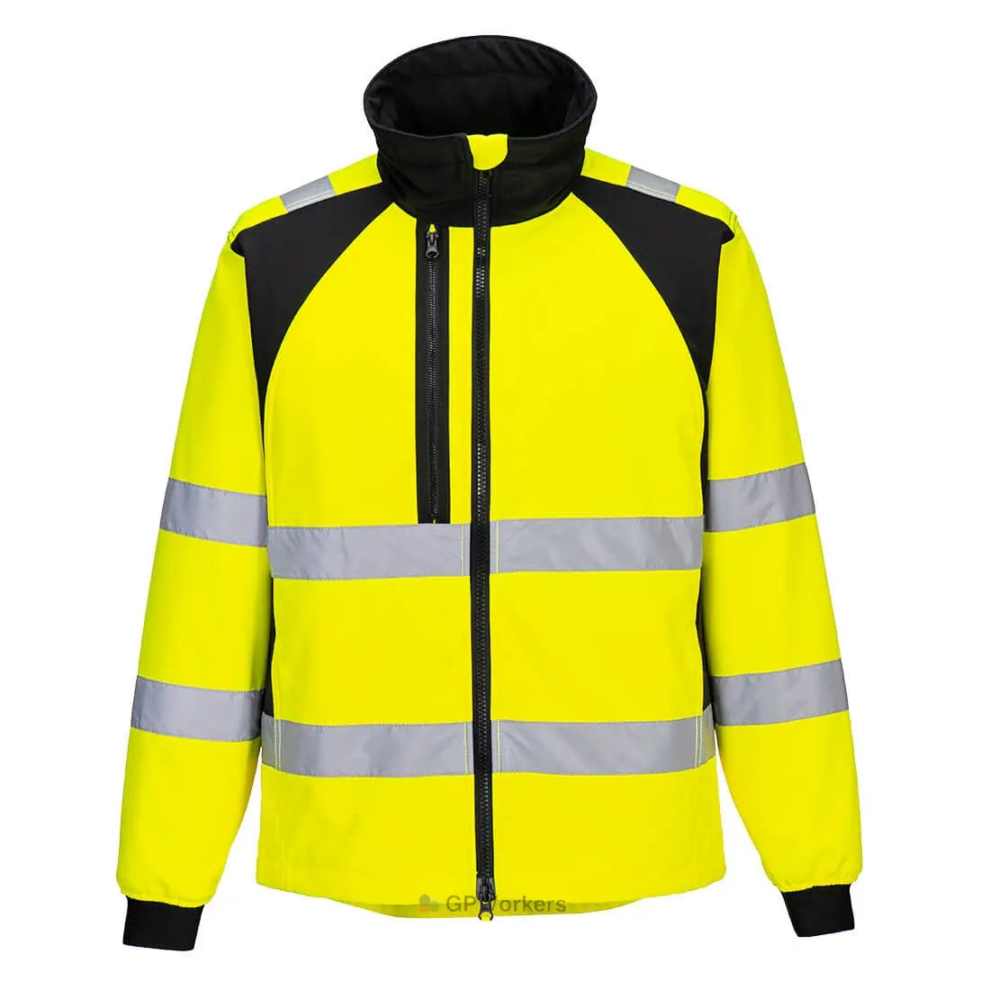 VESTE SOFTSHELL HAUTE VISIBILITÉ ECO WX2 (2 COUCHES)