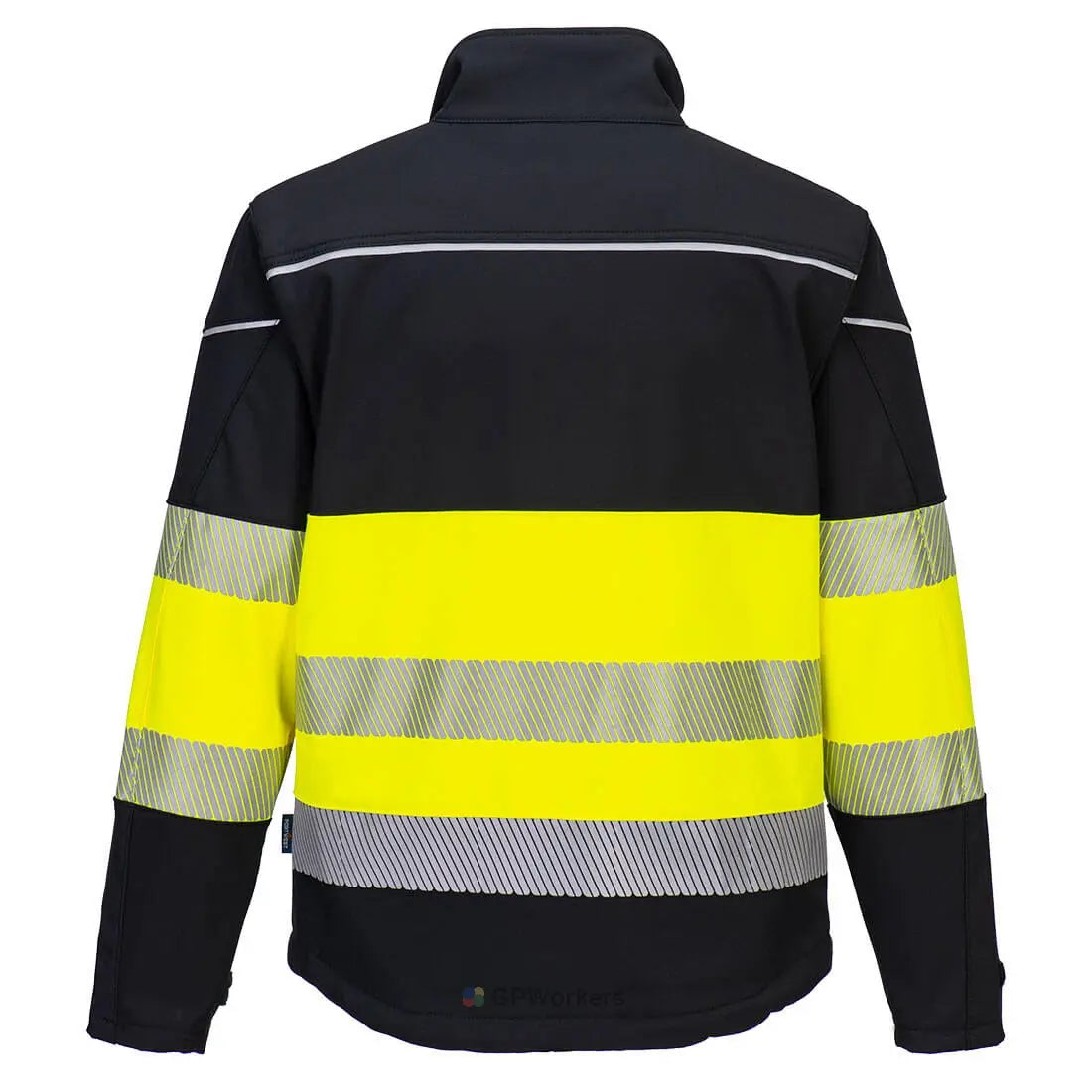 VESTE SOFTSHELL PW3 HAUTE VISIBILITÉ CLASSE 1 PORTWEST